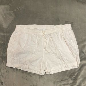 White Linen Shorts